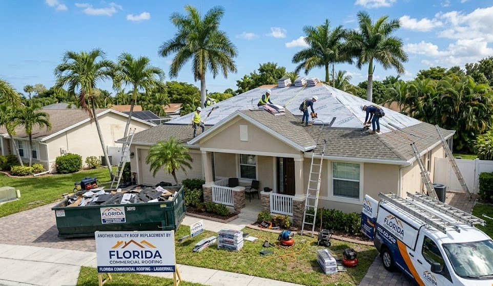 Roof Replacement - Full Crew Shingle Installation
